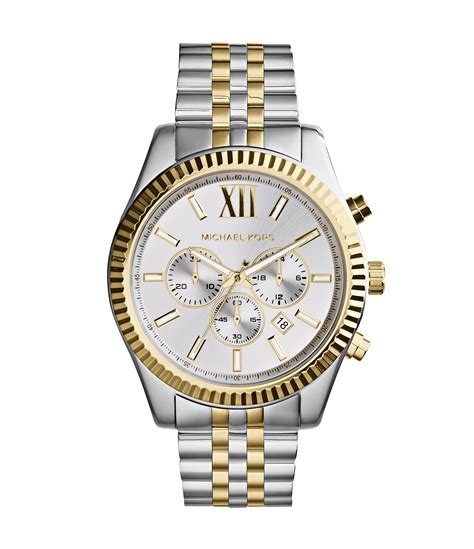 michael kors gold and silver mens watch|Michael Kors access watch silver.